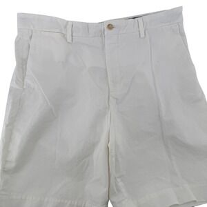 Polo Ralph‎ Lauren Chino Shorts Mens 35 White Stretch Classic Fit Cotton Blend